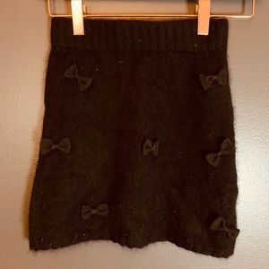 Mini Rodini knit bow skirt